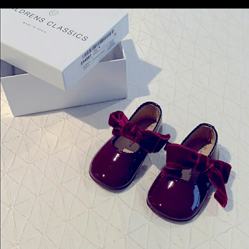 Childrens Classics Burgundy Red Patent